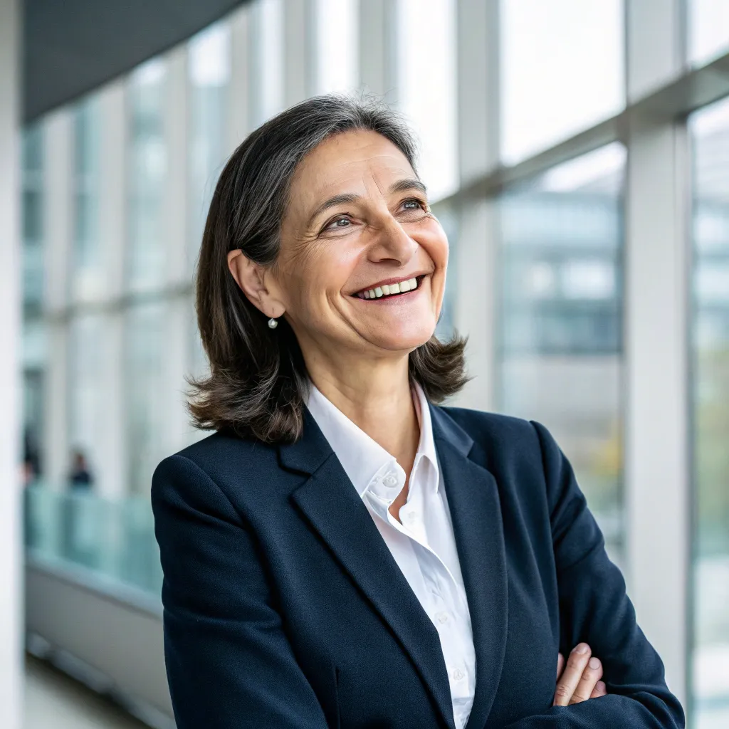 Smiling businesswoman